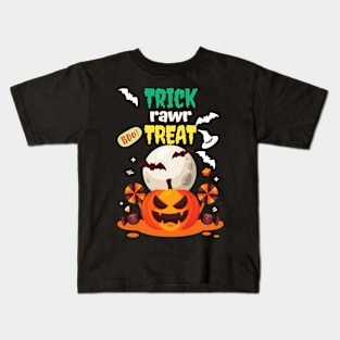 Trick Rawr Treat T Shirts For Halloween Lovers / Trick Rawr Treat T Shirts For Halloween Lovers Funny / Trick Rawr Treat T Shirts For Halloween Lovers Kids T-Shirt